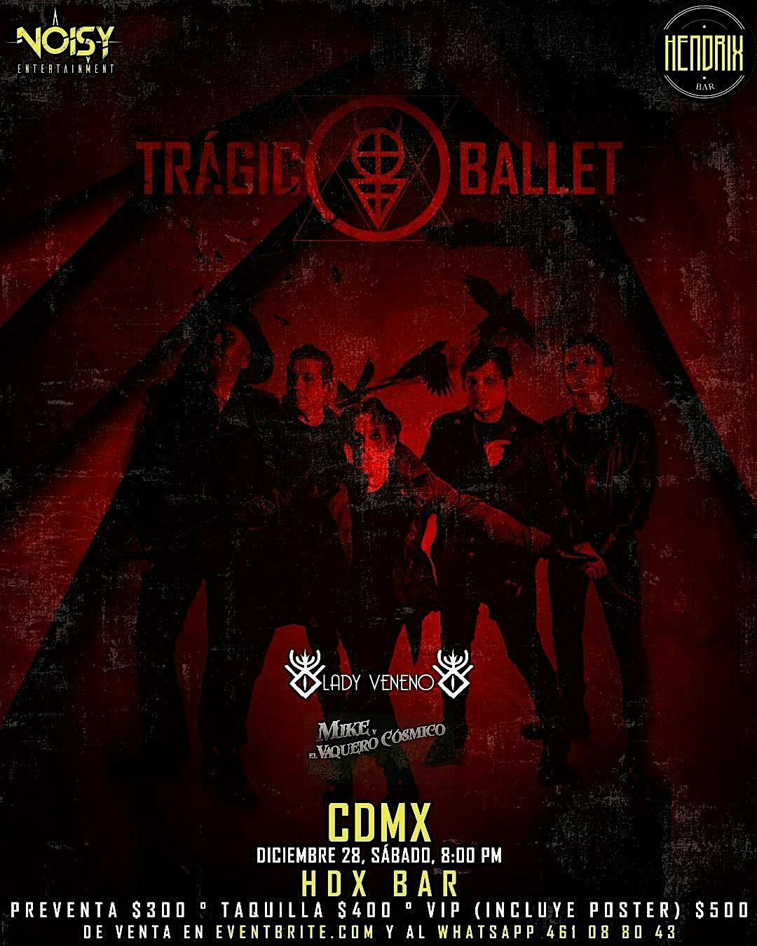 TR\u00c1GICO BALLET en CDMX  Hendrix Bar