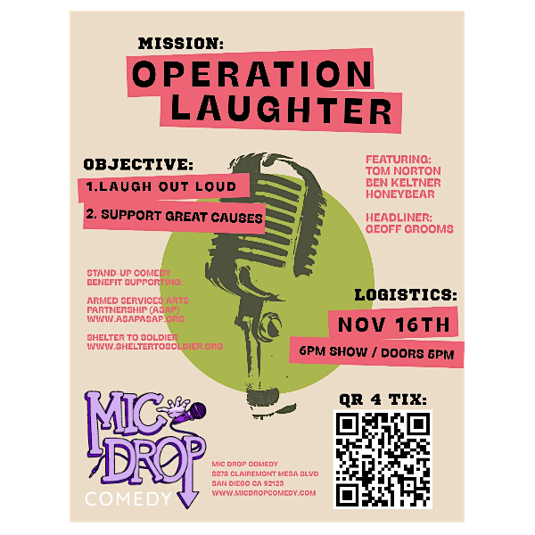 OPERATION LAUGHTER: A STAND UP COMEDY BENEFIT
