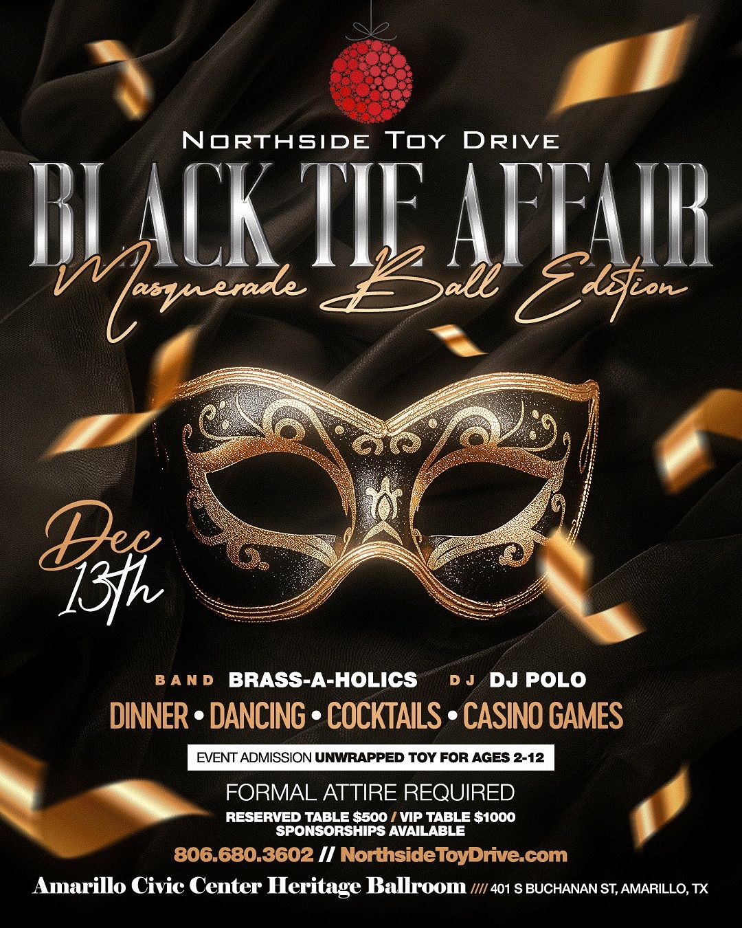 Northside Toy Drive Black Tie Affair 