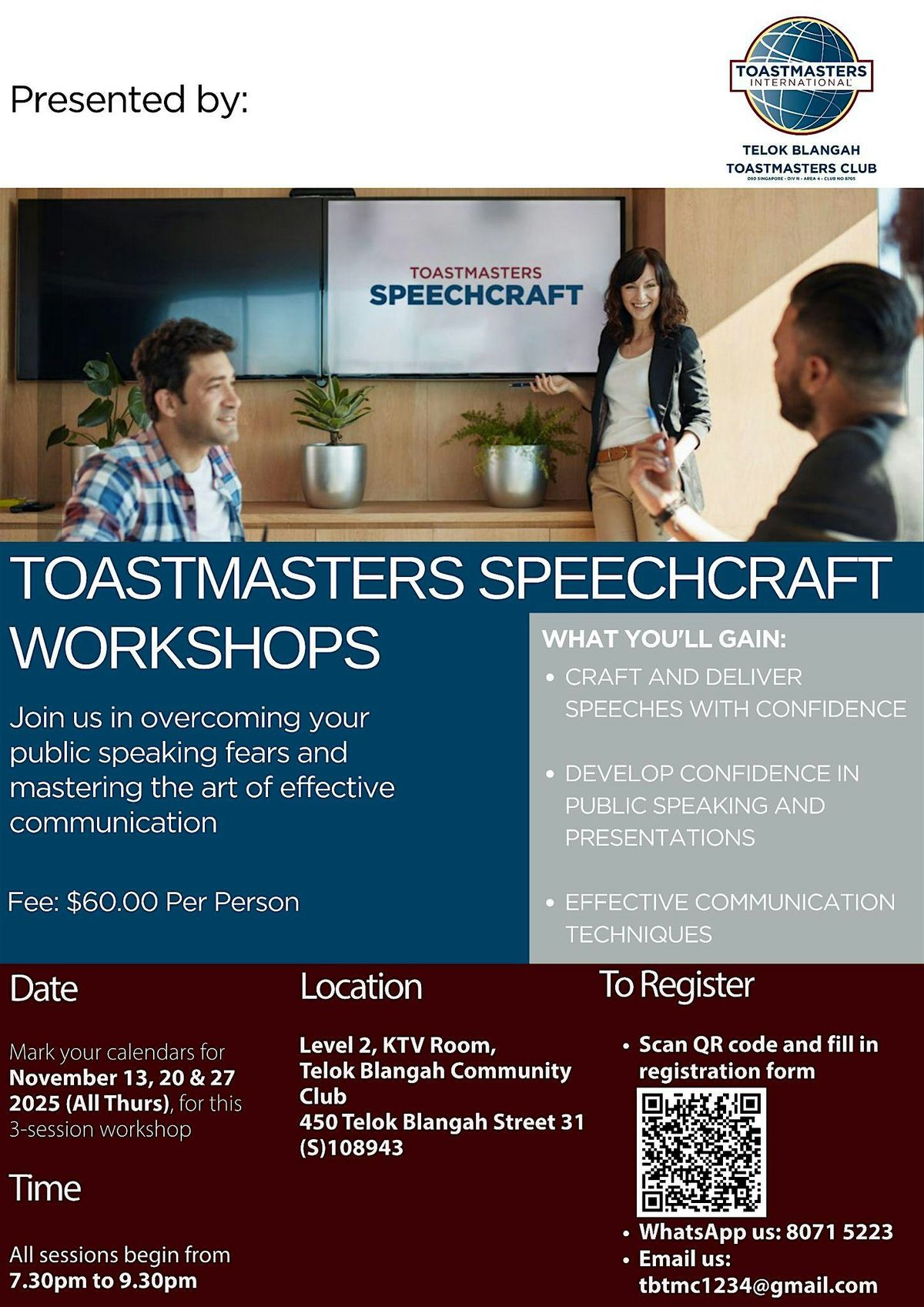 Toastmasters Speechcraft Workshop