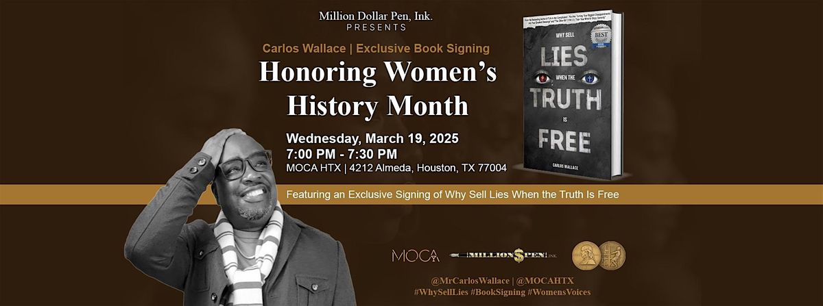 Carlos Wallace: Exclusive Book Signing & Conversation at MOCA HTX