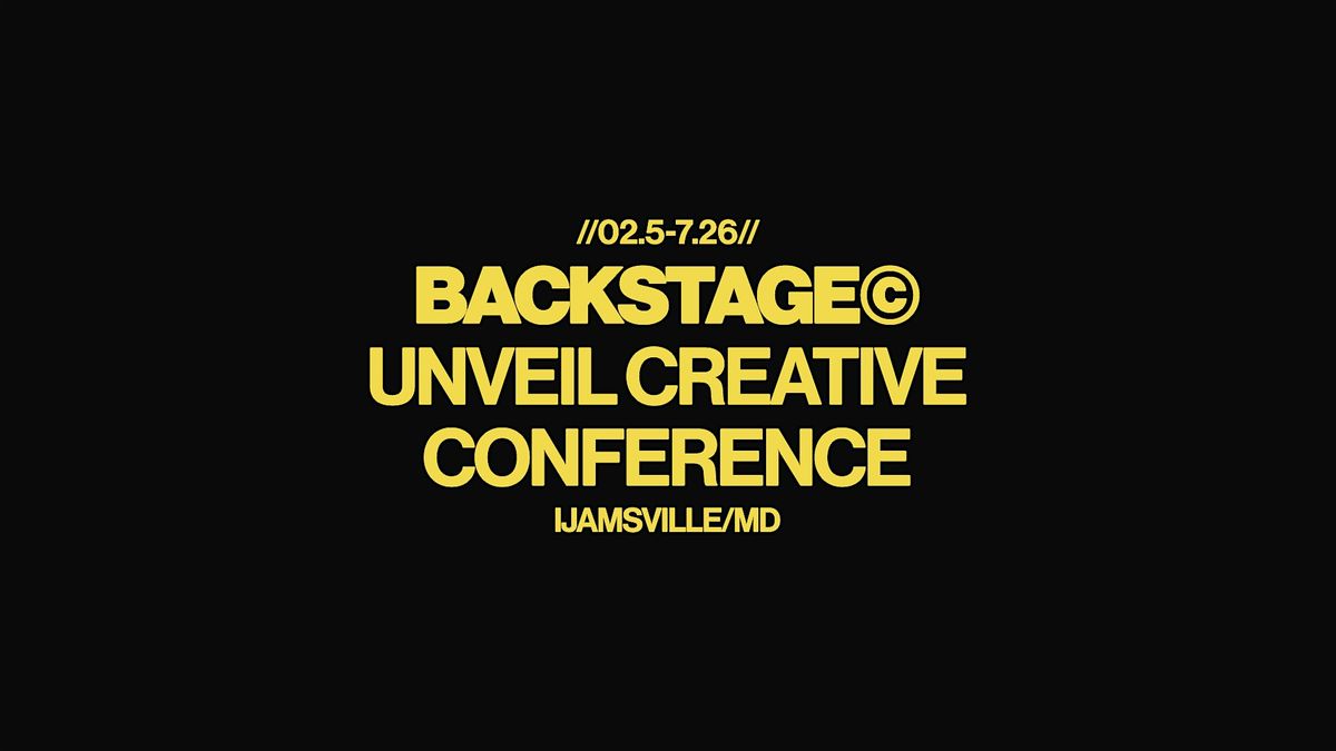 BACKSTAGE | A CREATIVE CONFERENCE