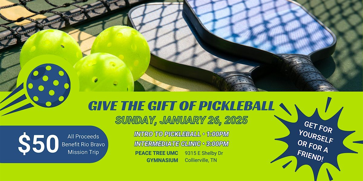 Pickleball Clinics Benefitting Rio Bravo Ministries