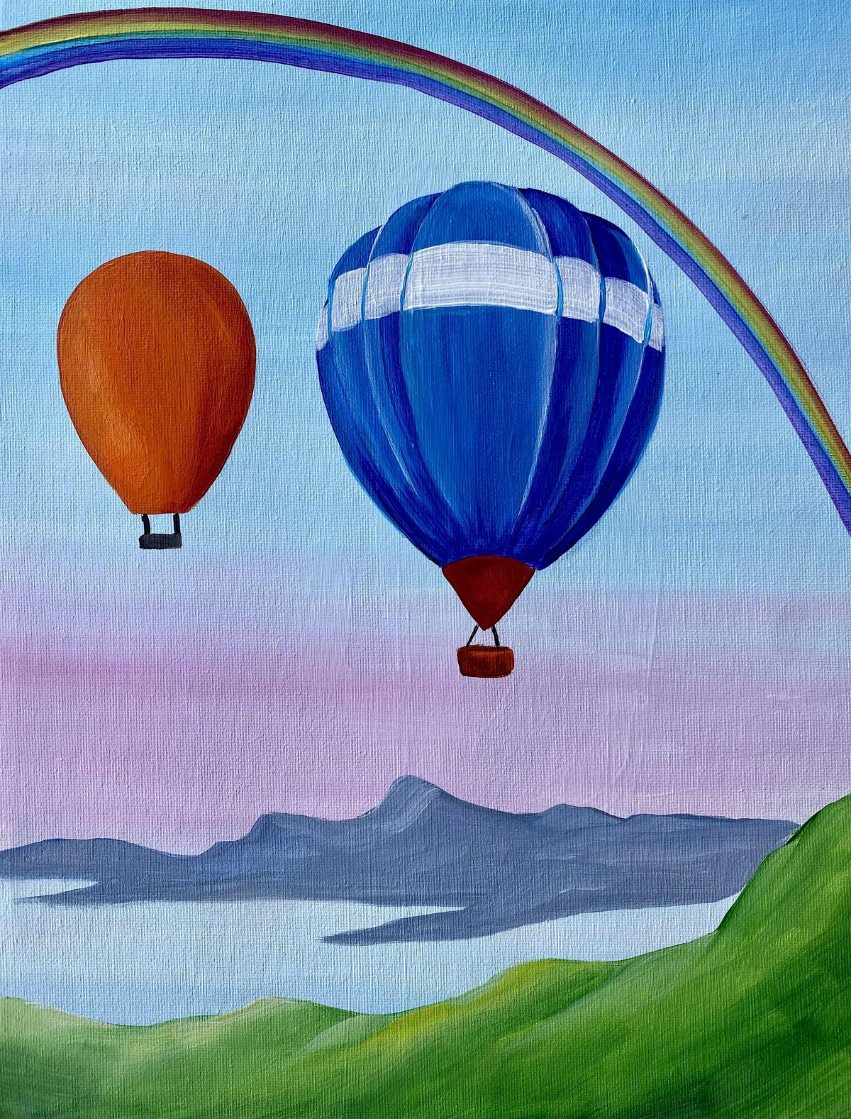 Float Above it All Paint and Sip Night in Costa Mesa! Taco Night!