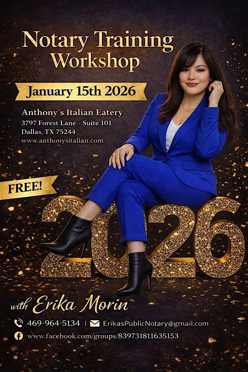 Master Notary Skills at Dallas Workshop With Live Q&A, Anthony's ...