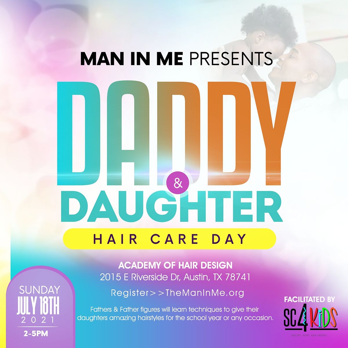 Daddy and Daughter Hair Care Day