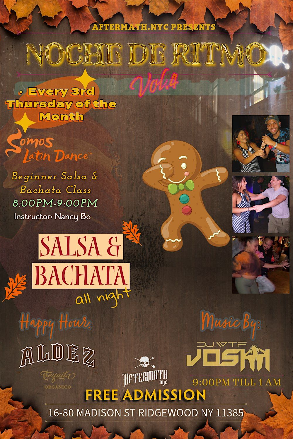 Noche De Ritmo * Vol. 4 * (Salsa & Bachata Social) FREE SALSA CLASS !!