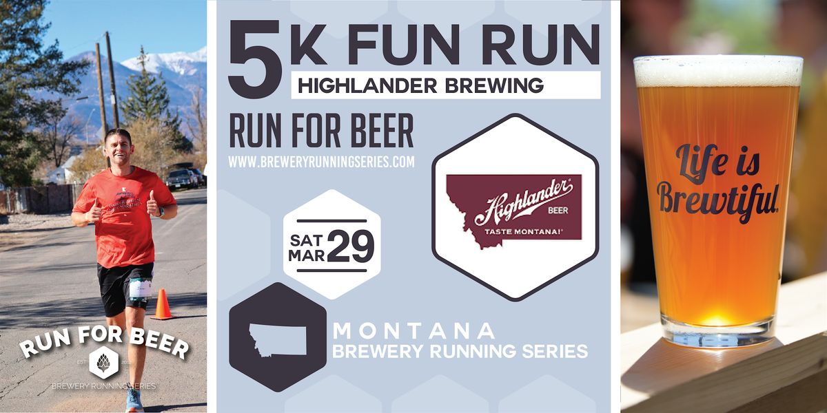 5k Beer Run x Highlander Brewing | 2025 Montana Brewery Running Series