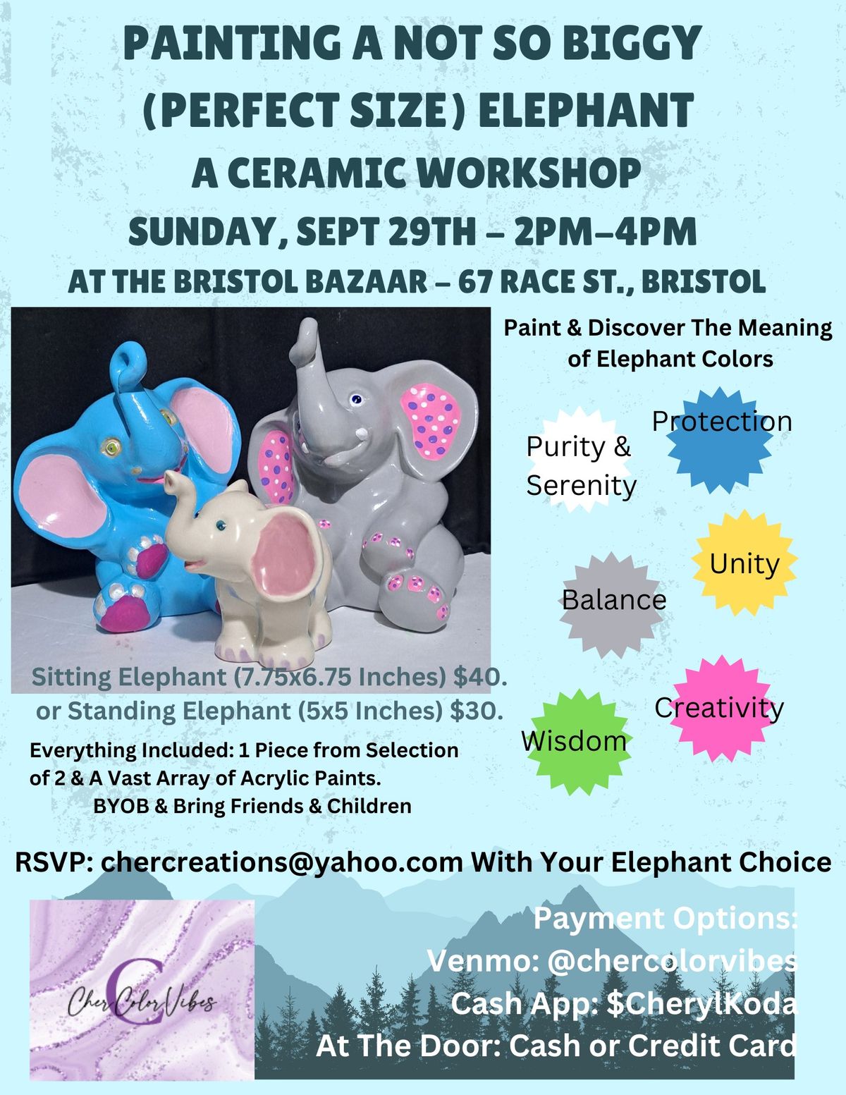 Painting a Not So Biggy Elephant - Ceramics Painting Workshop