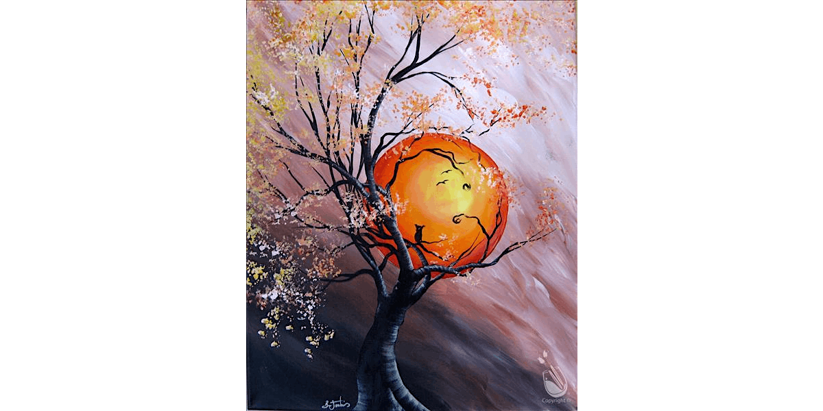Golden Harvest Moon - Paint and Sip in Denver | Classpop!\u2122