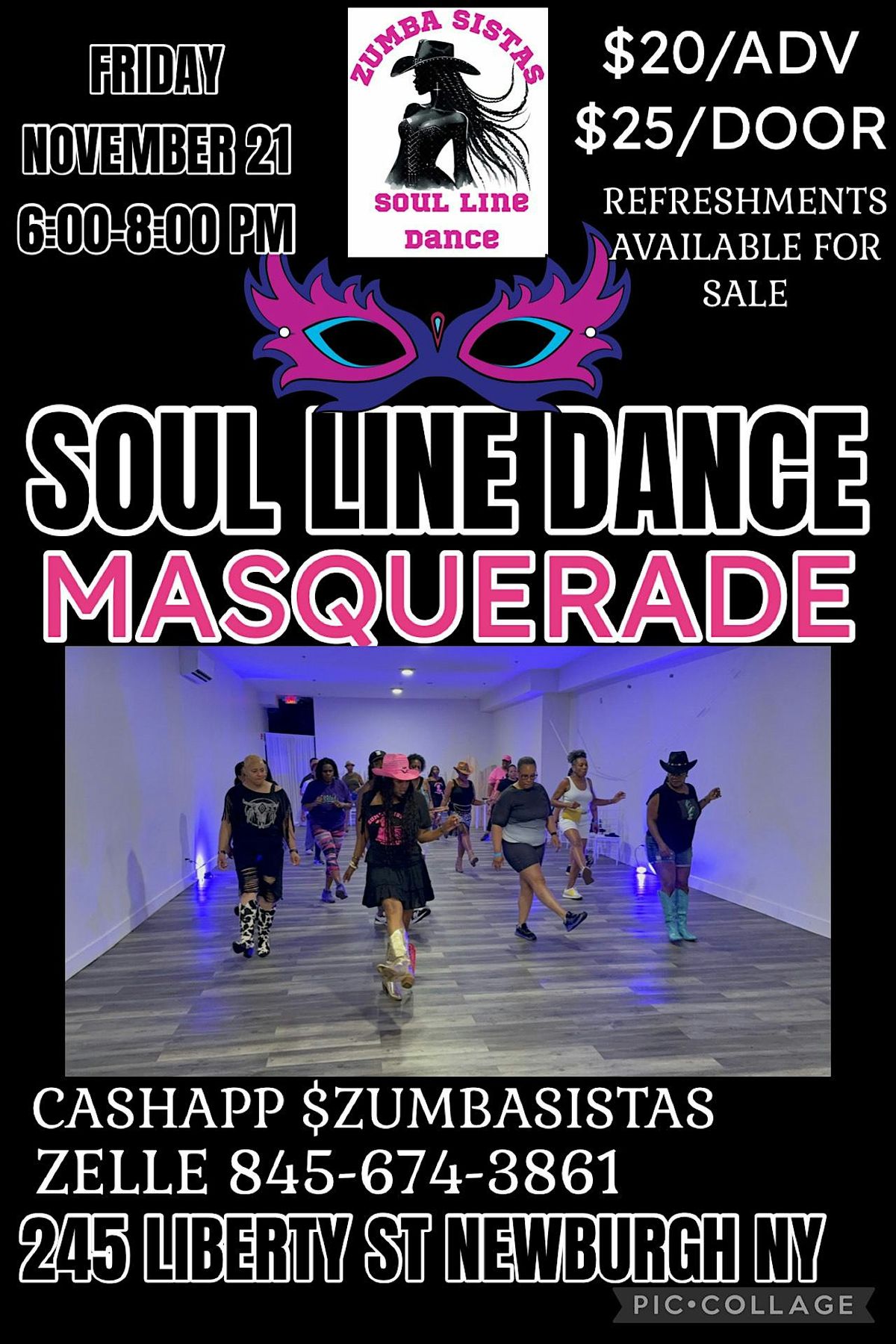 Soul Line Dance Masquerade Party!