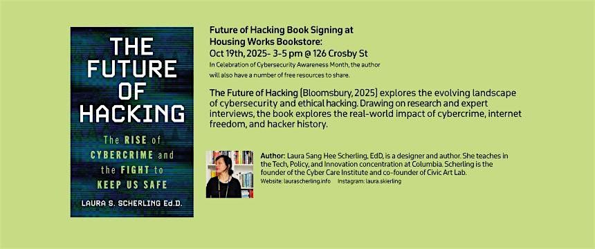 "Future of Hacking" Book Signing [Cybersecurity Awareness Month]