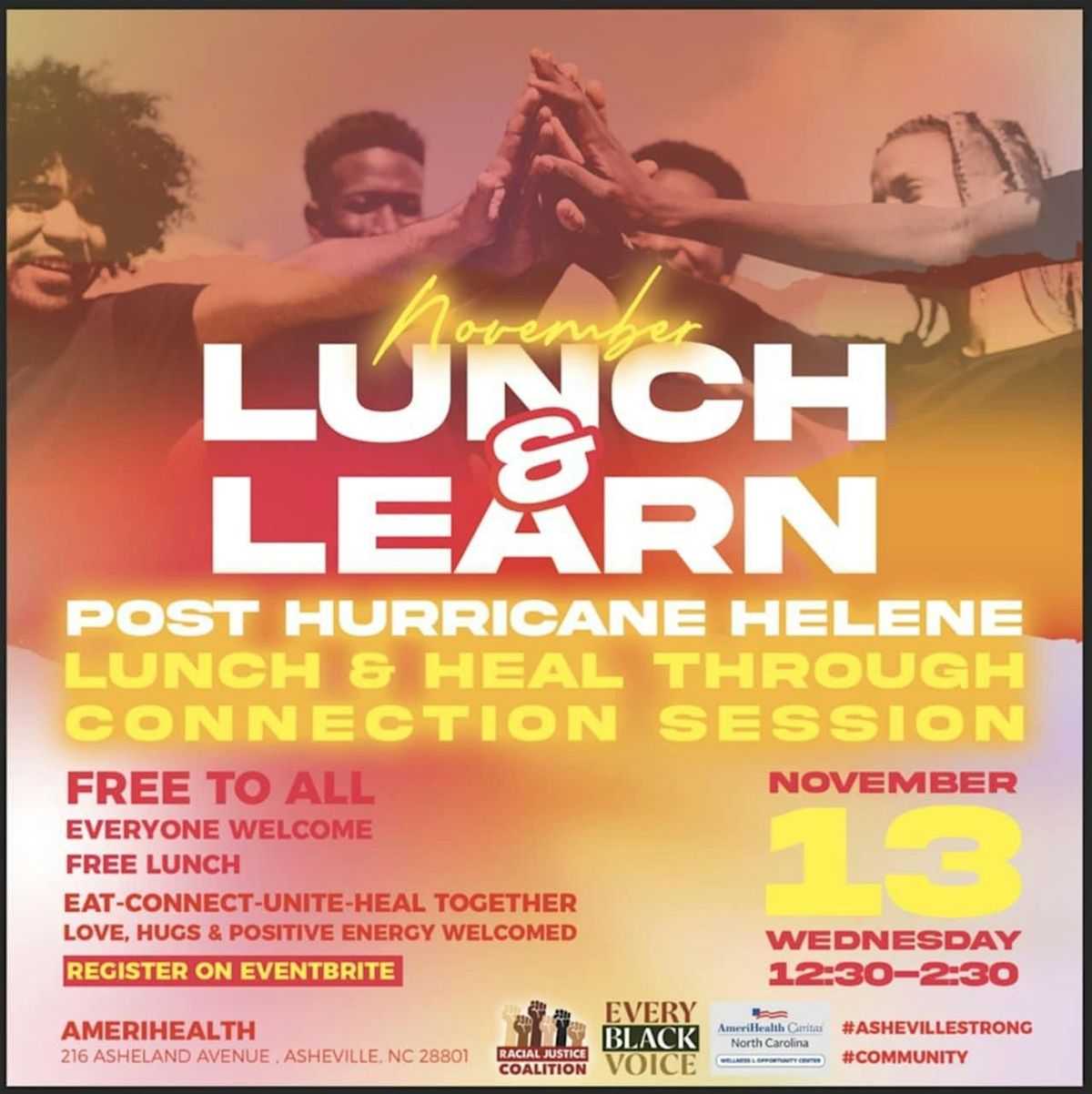 Join Racial Justice Coalition's Lunch & Learn for November 13th @ ACNC