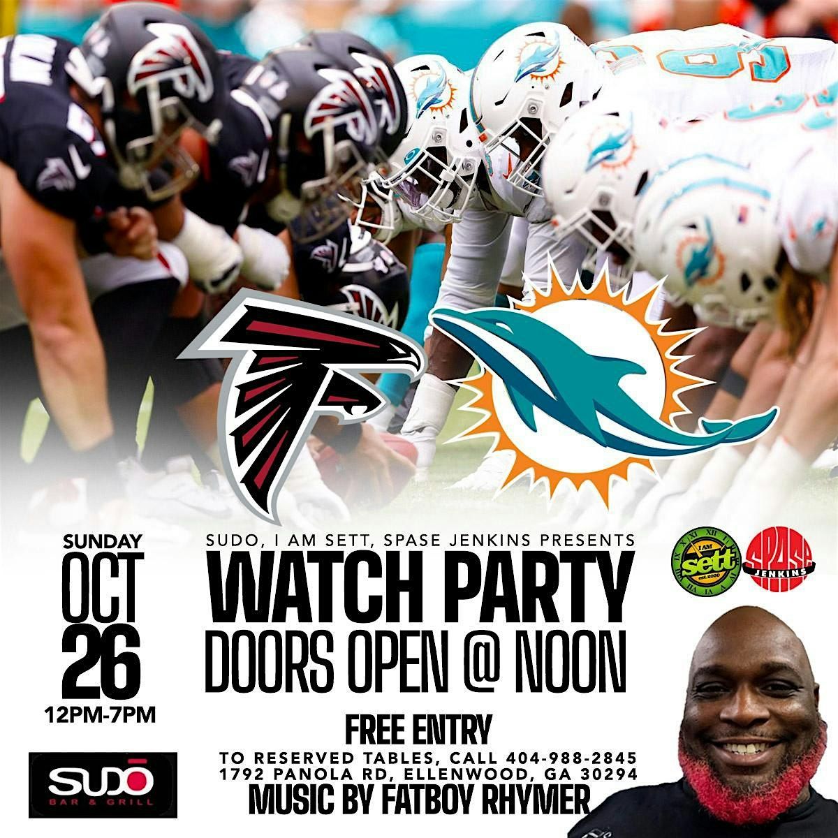ATLANTA _ Miami Dolphins Vs Atlanta Falcons Watch Party & Afterparty