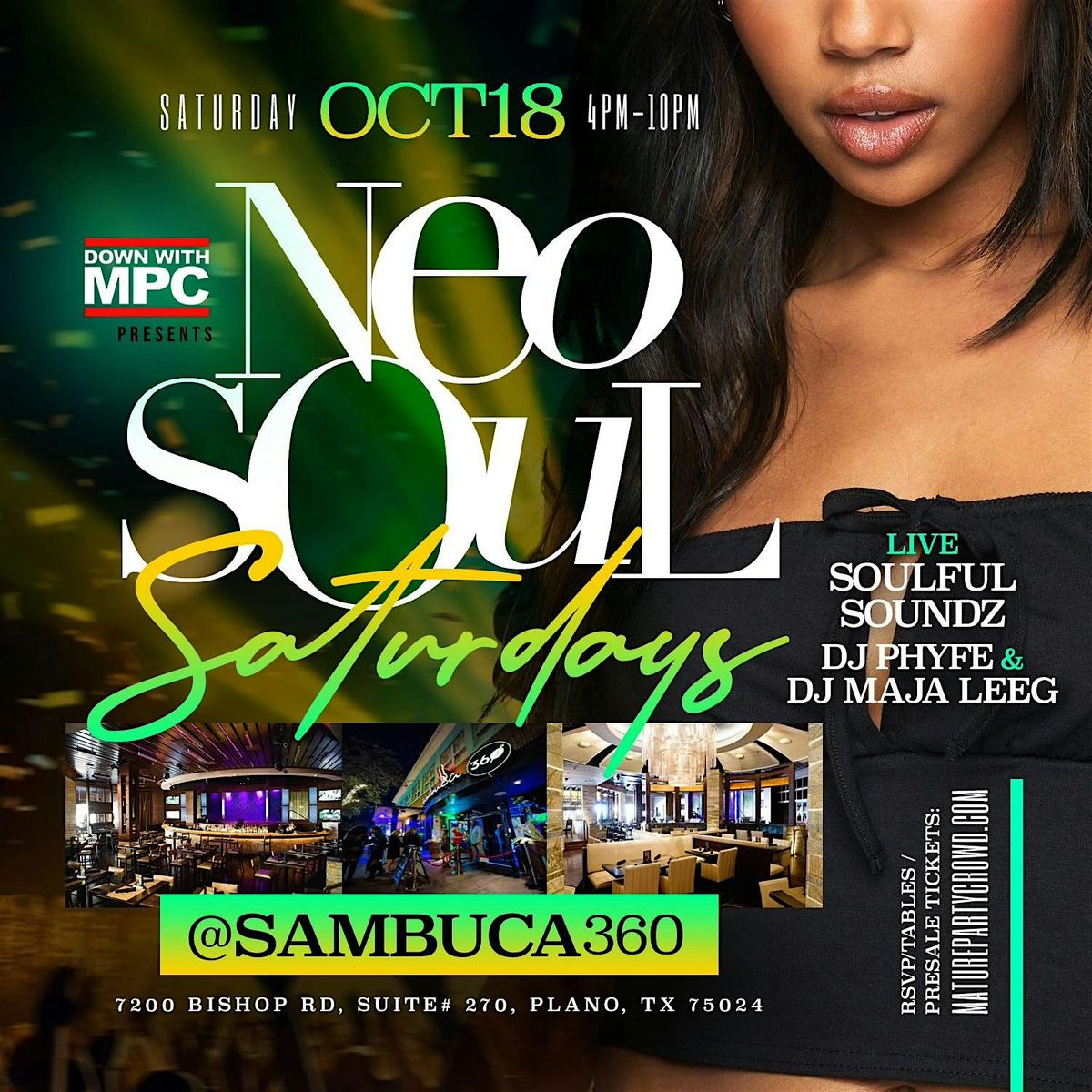NEO SOUL "SATURDAYS" @ SAMBUCA 360