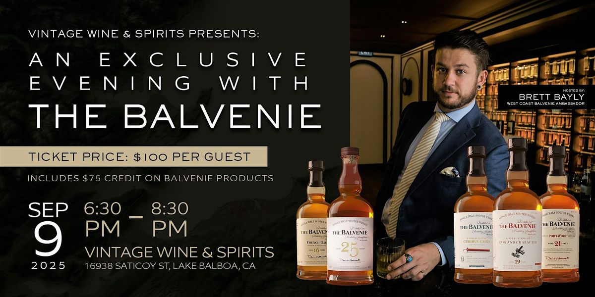 An Exclusive Evening with The Balvenie at Vintage Wine and Spirits
