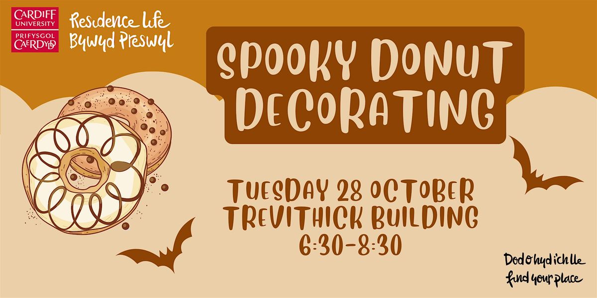 Spooky Donut Decorating | Addurno Toesenni Spwci