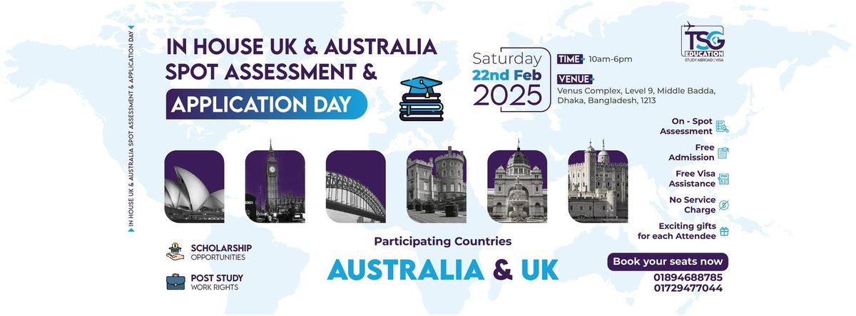 In house UK & Australia spot assessment & application day