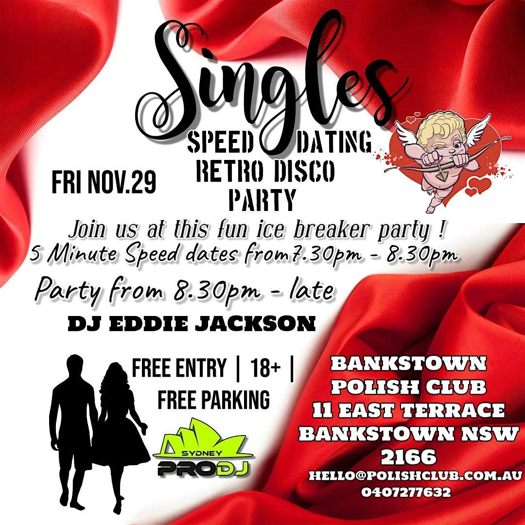 Free Entry : Singles Speed Dating Retro Disco Party ft. DJ Eddie Jackson