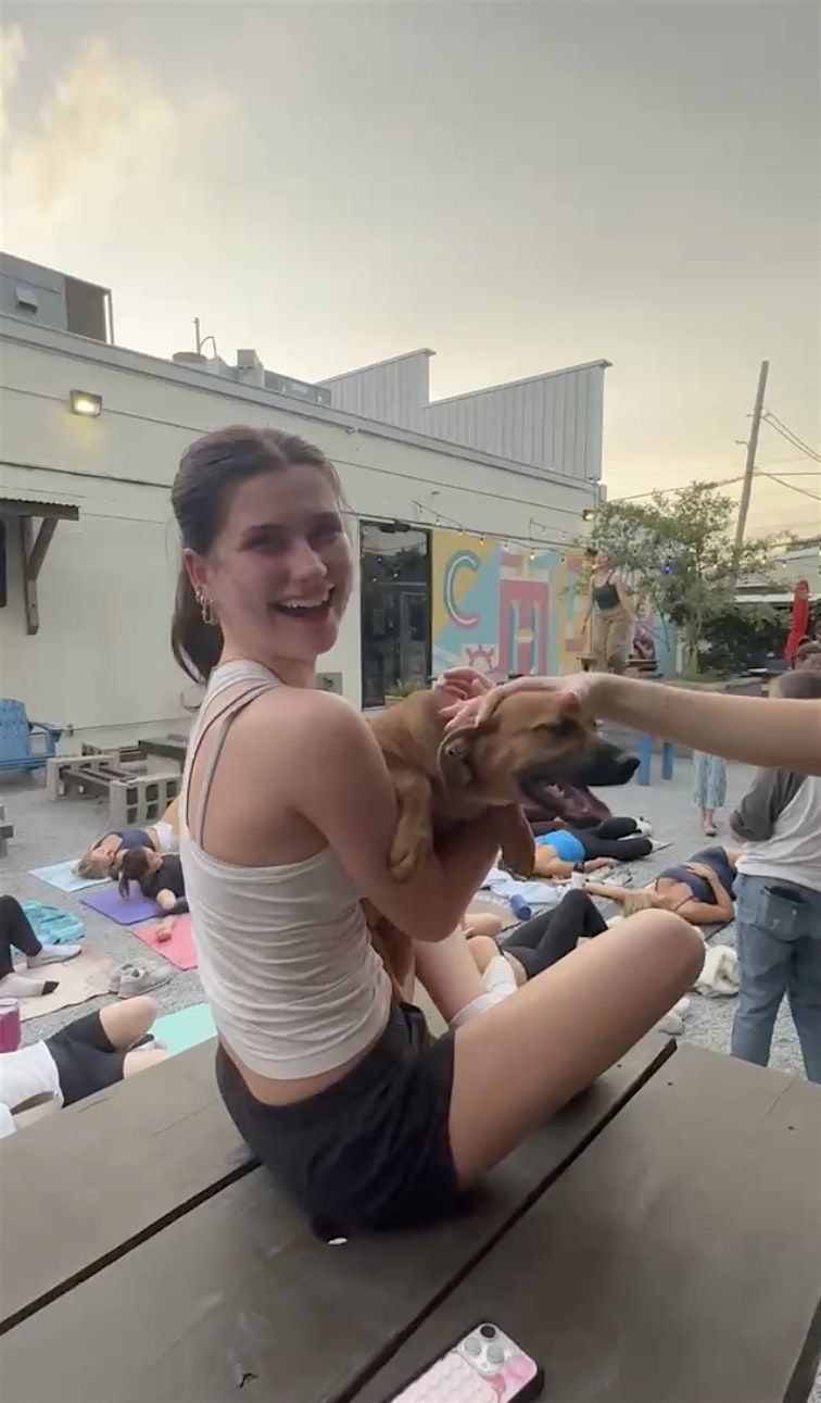 Puppies and Pilates at Port Orleans Brewery!