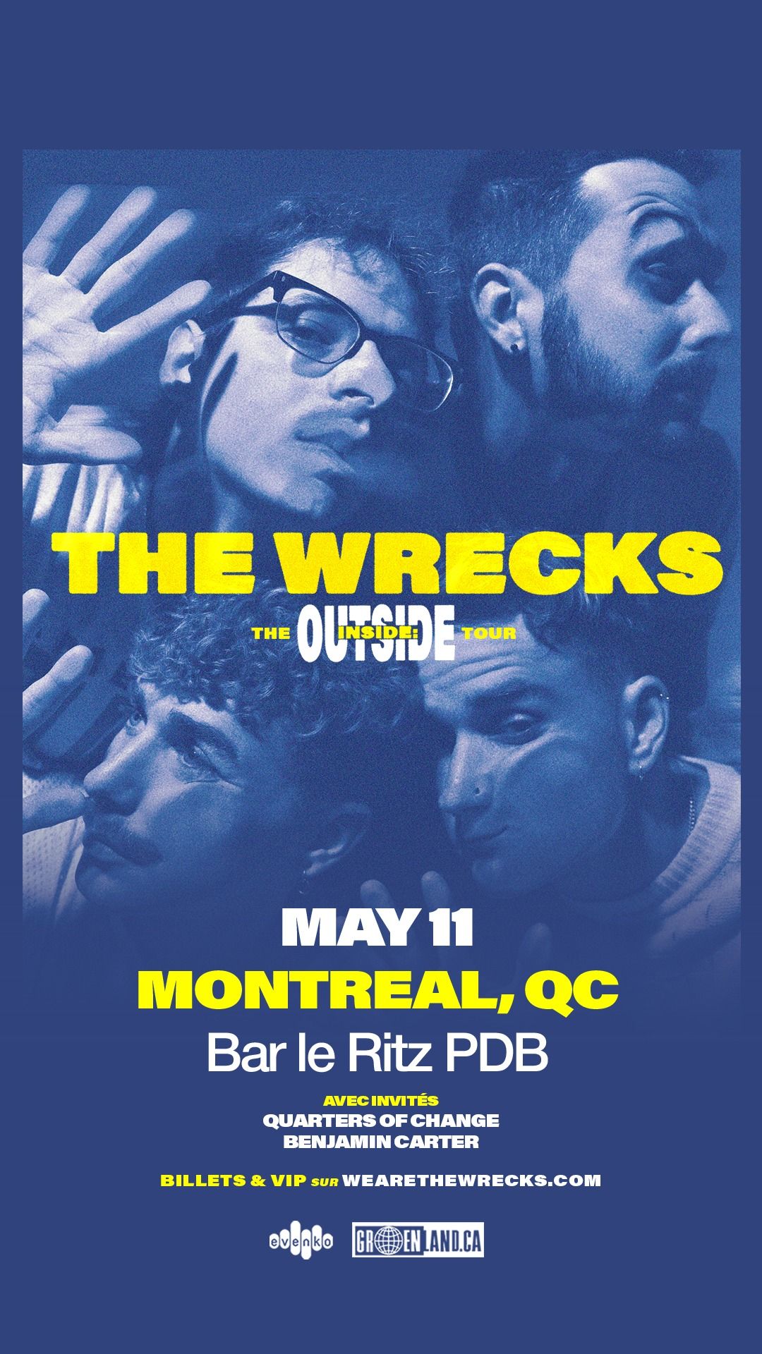 The Wrecks (+ Quarters of Change & Benjamin Carter) | Bar le Ritz PDB | Montr\u00e9al