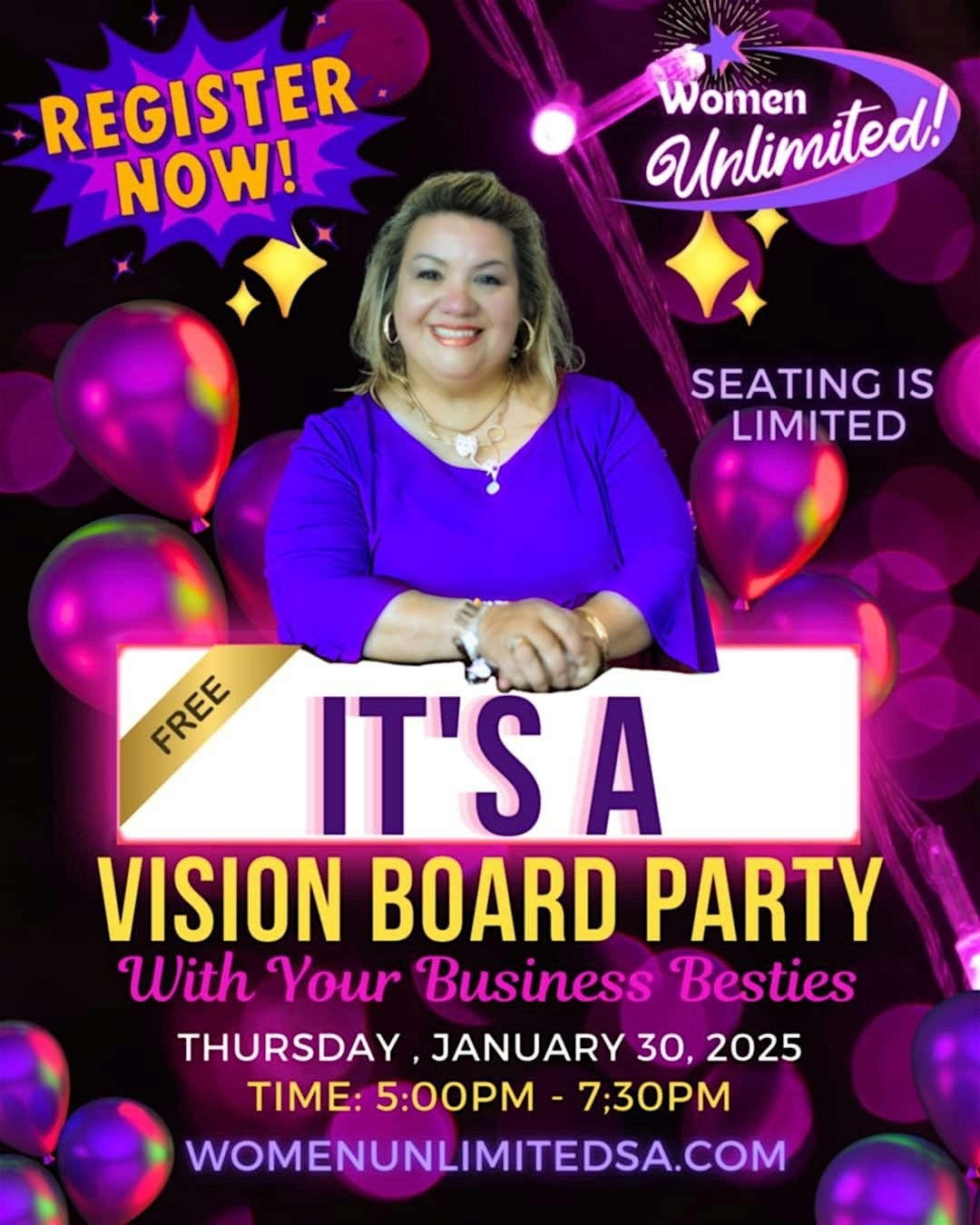 Free Vision Board Party for Women \u2013 Elevate Your 2025 Goals!