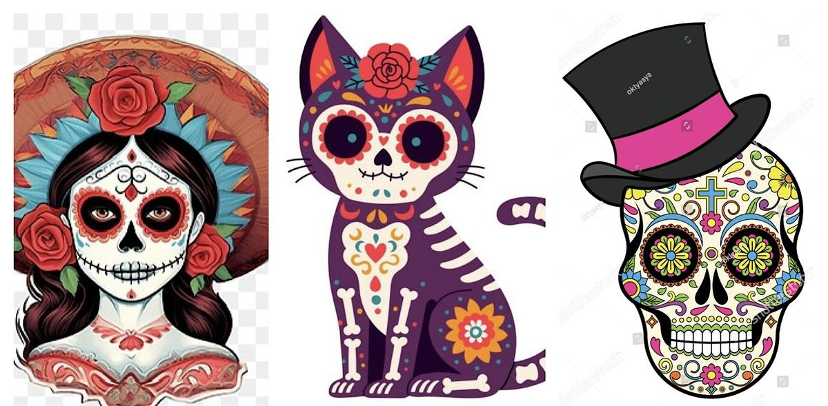 Coffee & Sugar Skull Sip & Paint