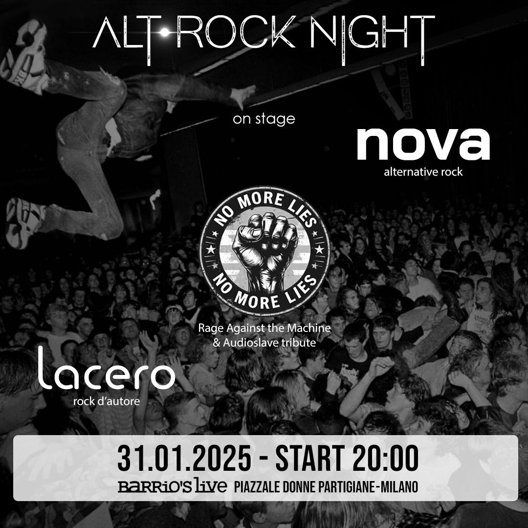 ALT ROCK NIGHT - Nova + No More Lies + Lacero