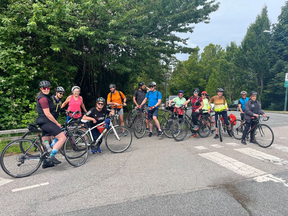 Striderz Run Club Bike Ride to Deep Cove