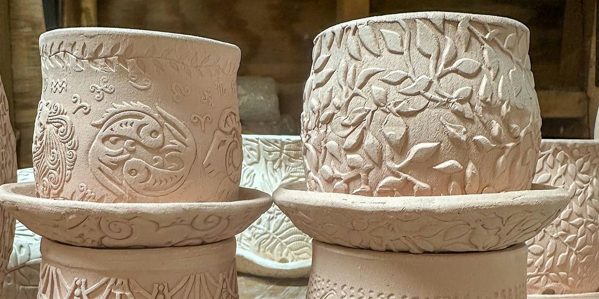 Clay Creations for the Garden & Home:  Pottery Class at The Charming Orange