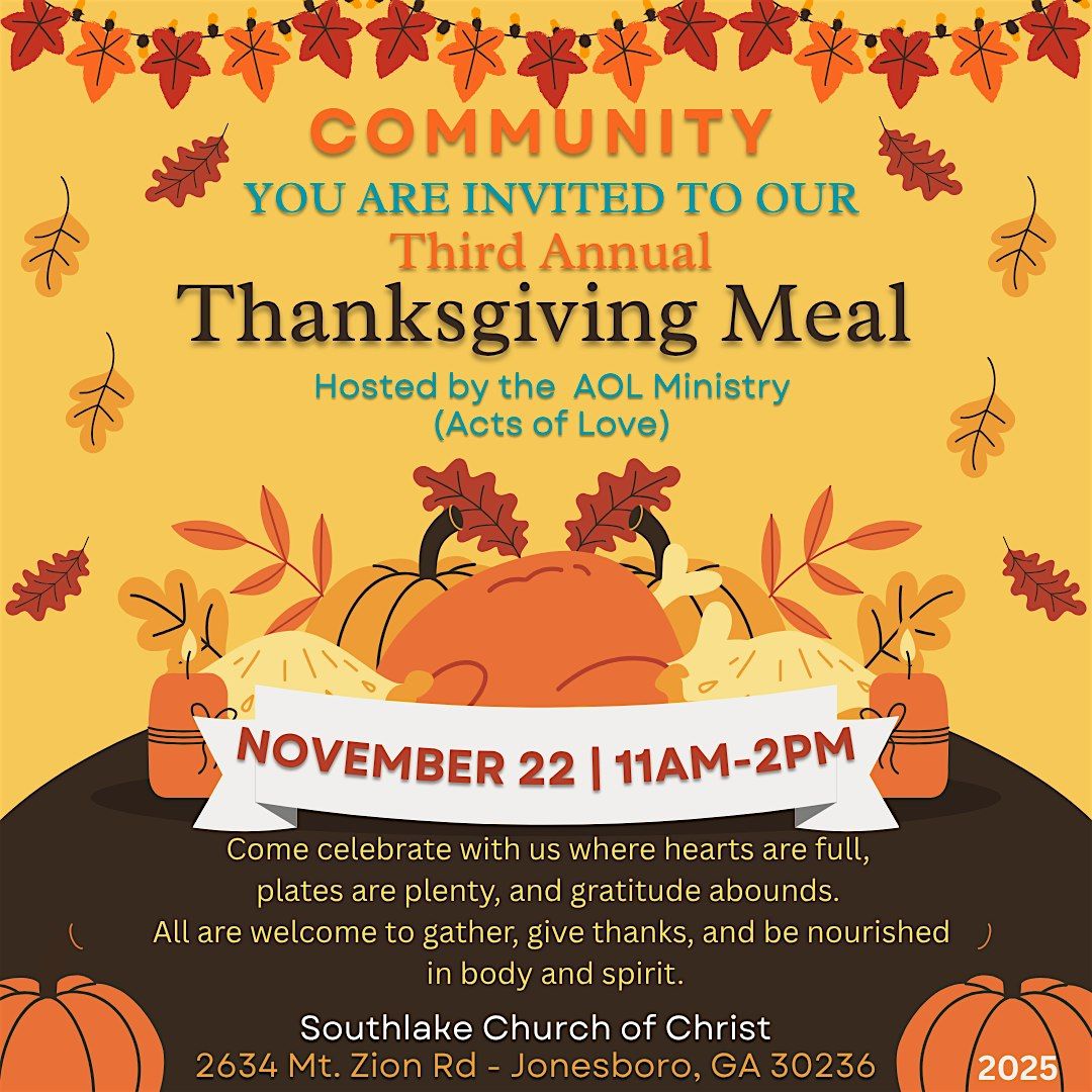 Thanksgiving Meal 2025