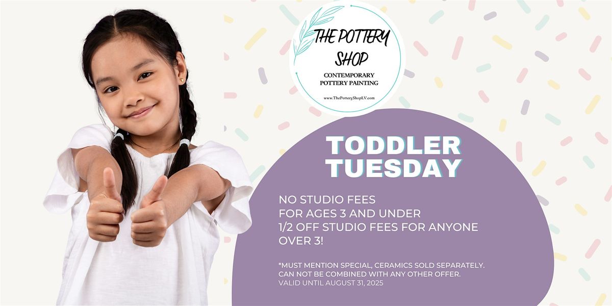 Toddler Tuesdays at The Pottery Shop