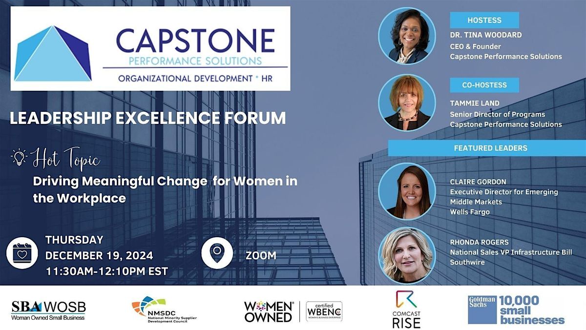 Driving Meaningful Change for Women in the Workplace