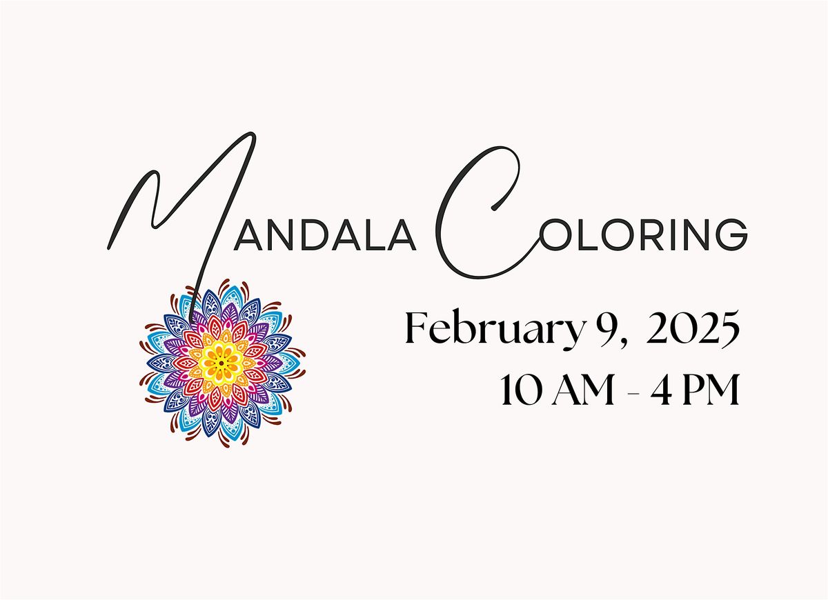 Mandala Coloring Board Event