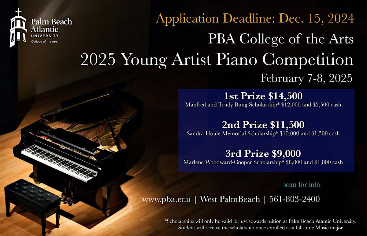 2025 PBA Young Artist Piano Competition - Competitors Only