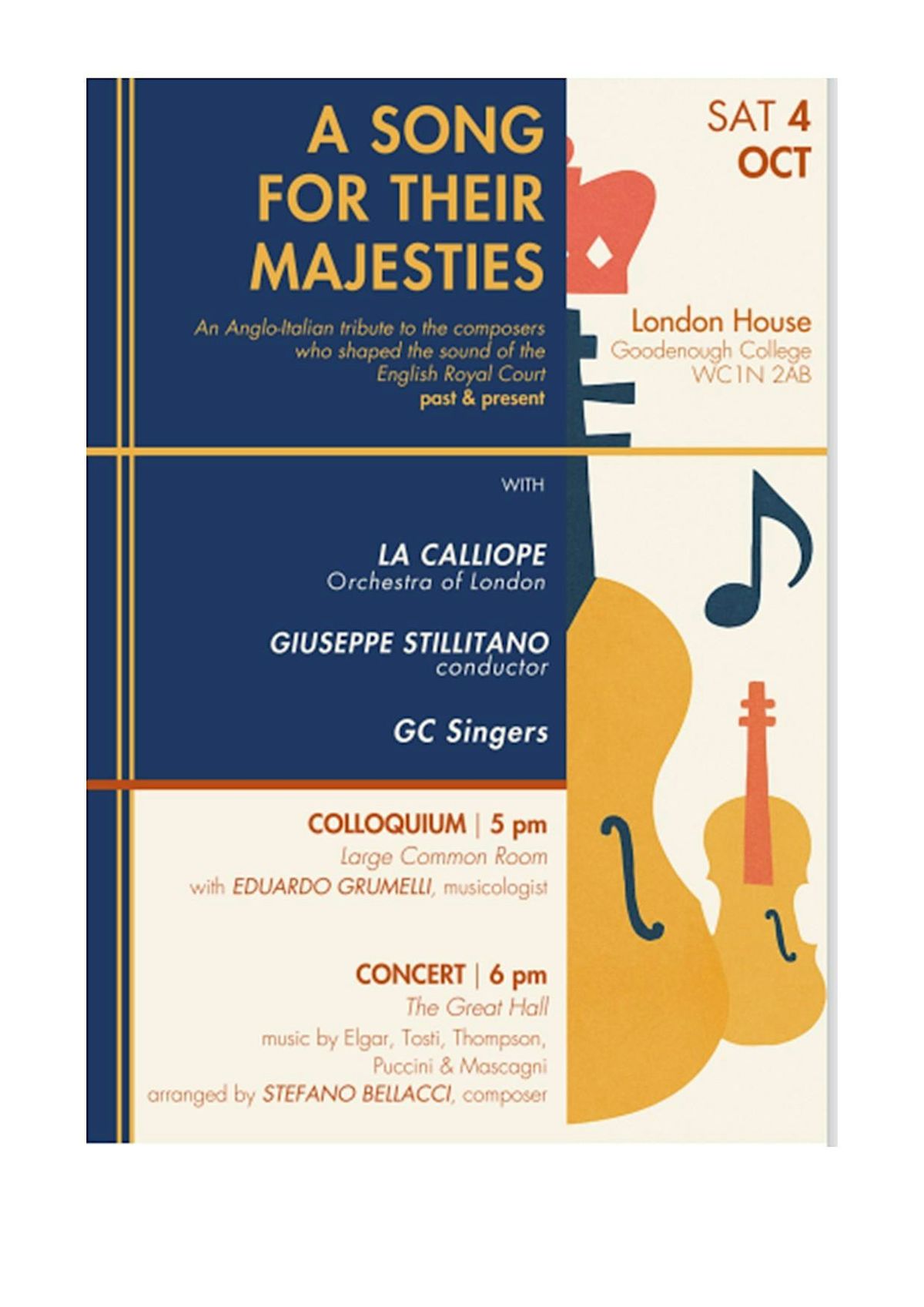 A SONG FOR THEIR MAJESTIES CONCERT