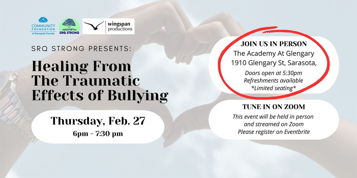 Healing From  The Traumatic Effects of Bullying (IN PERSON)