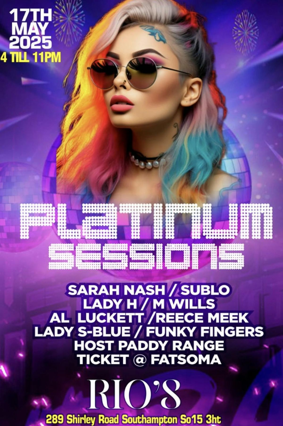 Platinum sessions Rio\u2019s 17th may 2025