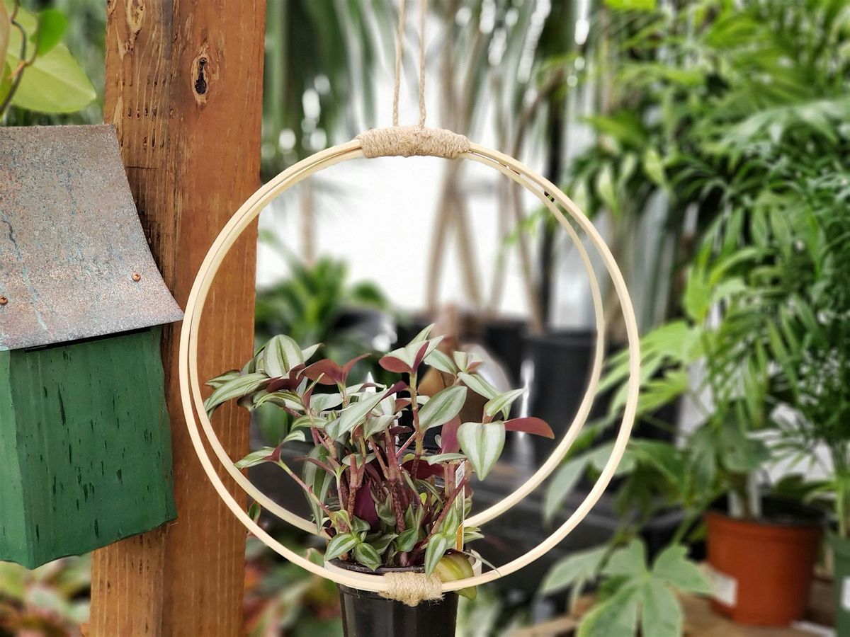 Wooden Hoop Plant Hanger Workshop