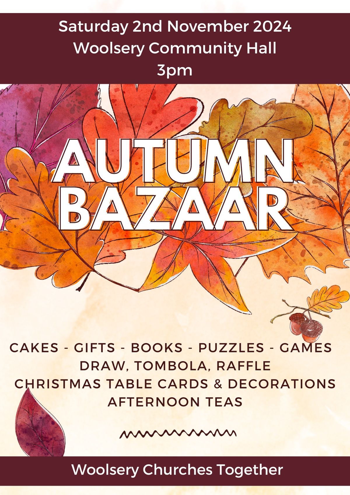 Autumn Bazaar 2024 - Woolsery Hall