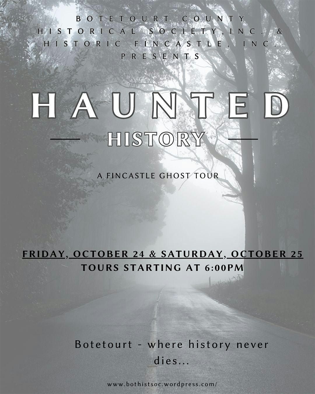 Haunted History: A Fincastle Ghost Tour
