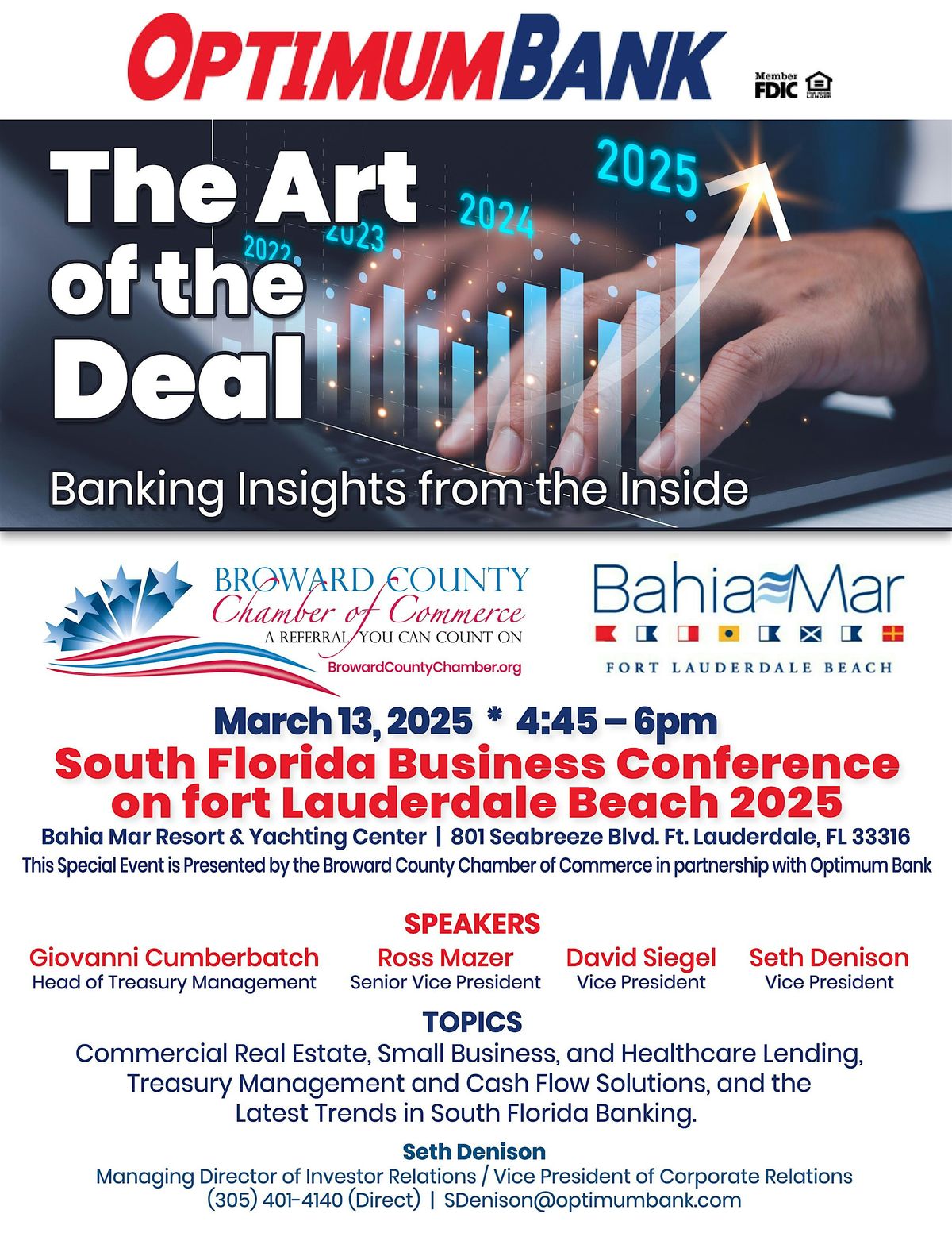 The Art Of The Deal Special Insights Presentation at the Main Event Mar 13