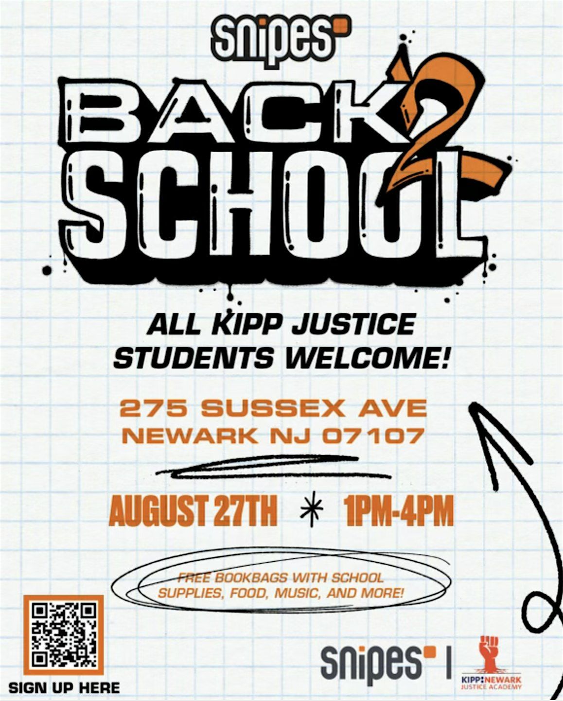 SNIPES X KIPP JUSTICE ACADEMY Back 2 School
