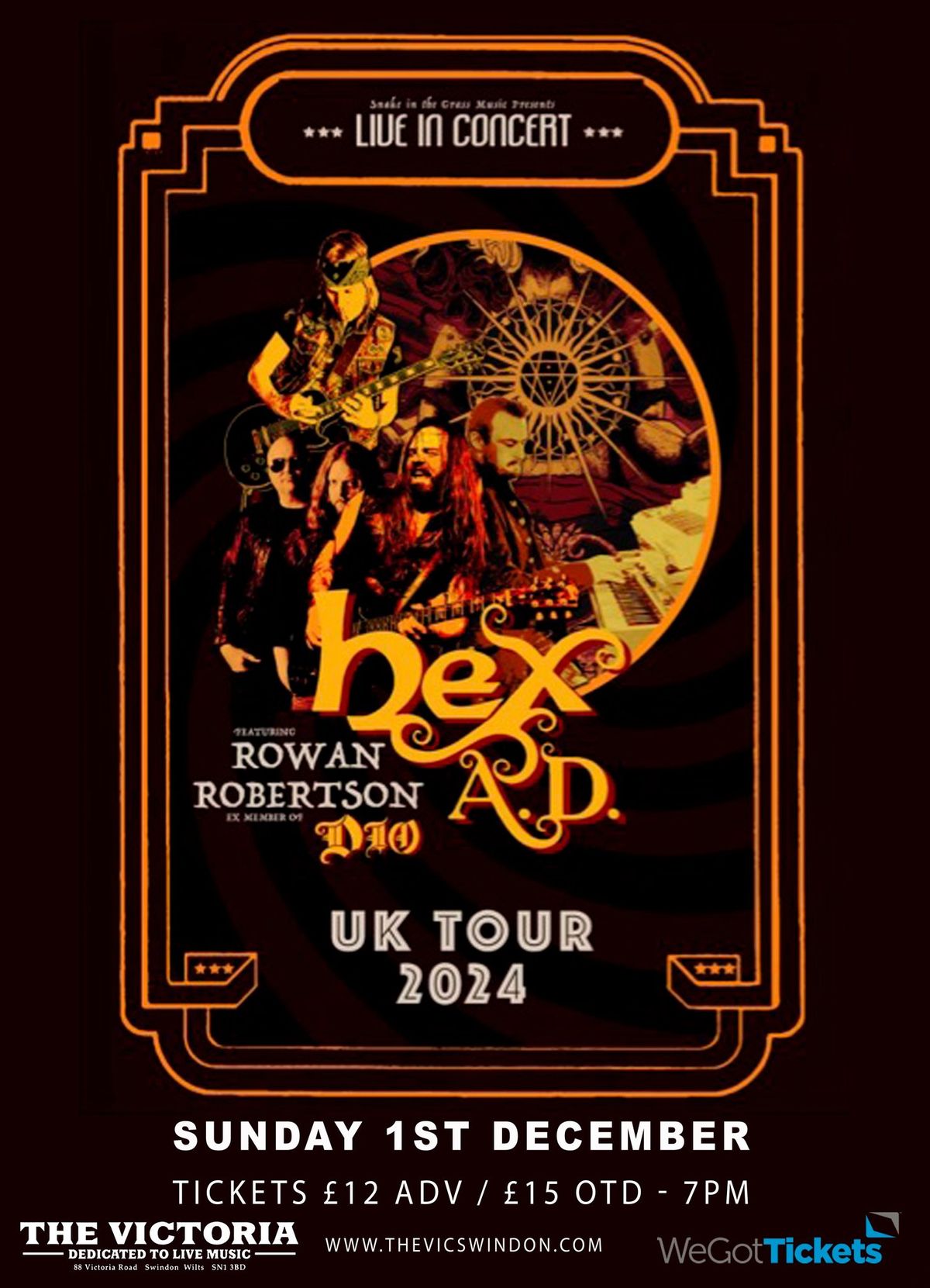 HEX A.D. Feat. Rowan Robertson (DIO's guitarist) live at The Vic 