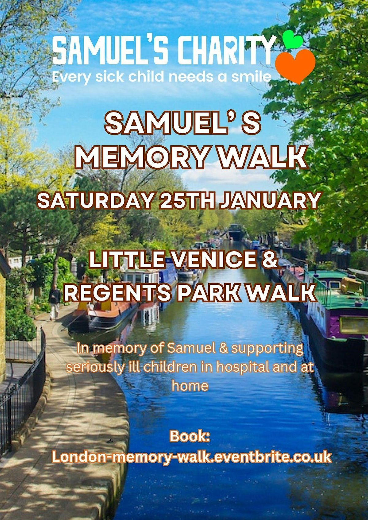 Samuel's Memory Walk in Little Venice, London