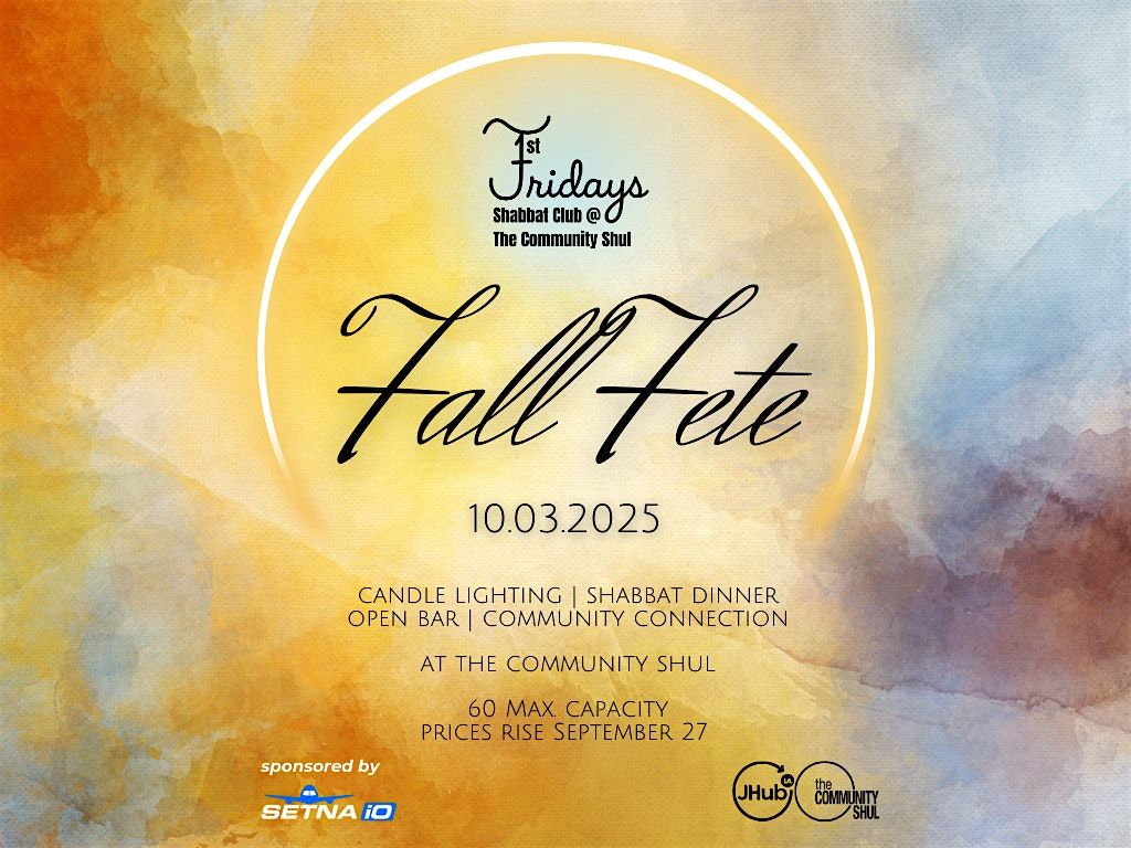 First Fridays YP Fall Fete