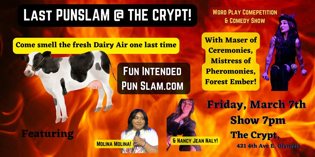 FINAL Crypt Fun Intended Pun Slam - wordplay competition and comedy show!