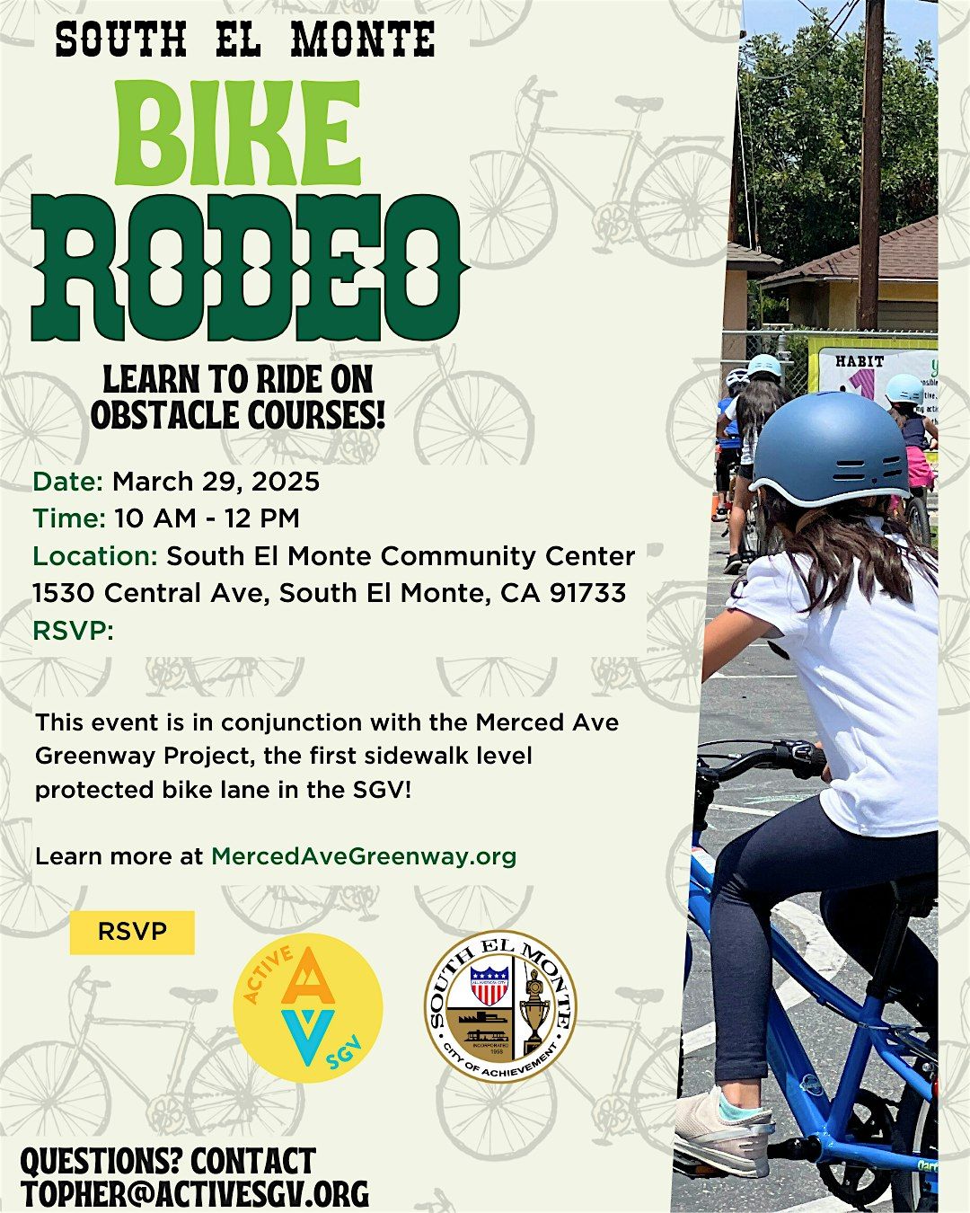 Merced Ave Greenway: South El Monte Bike Rodeo