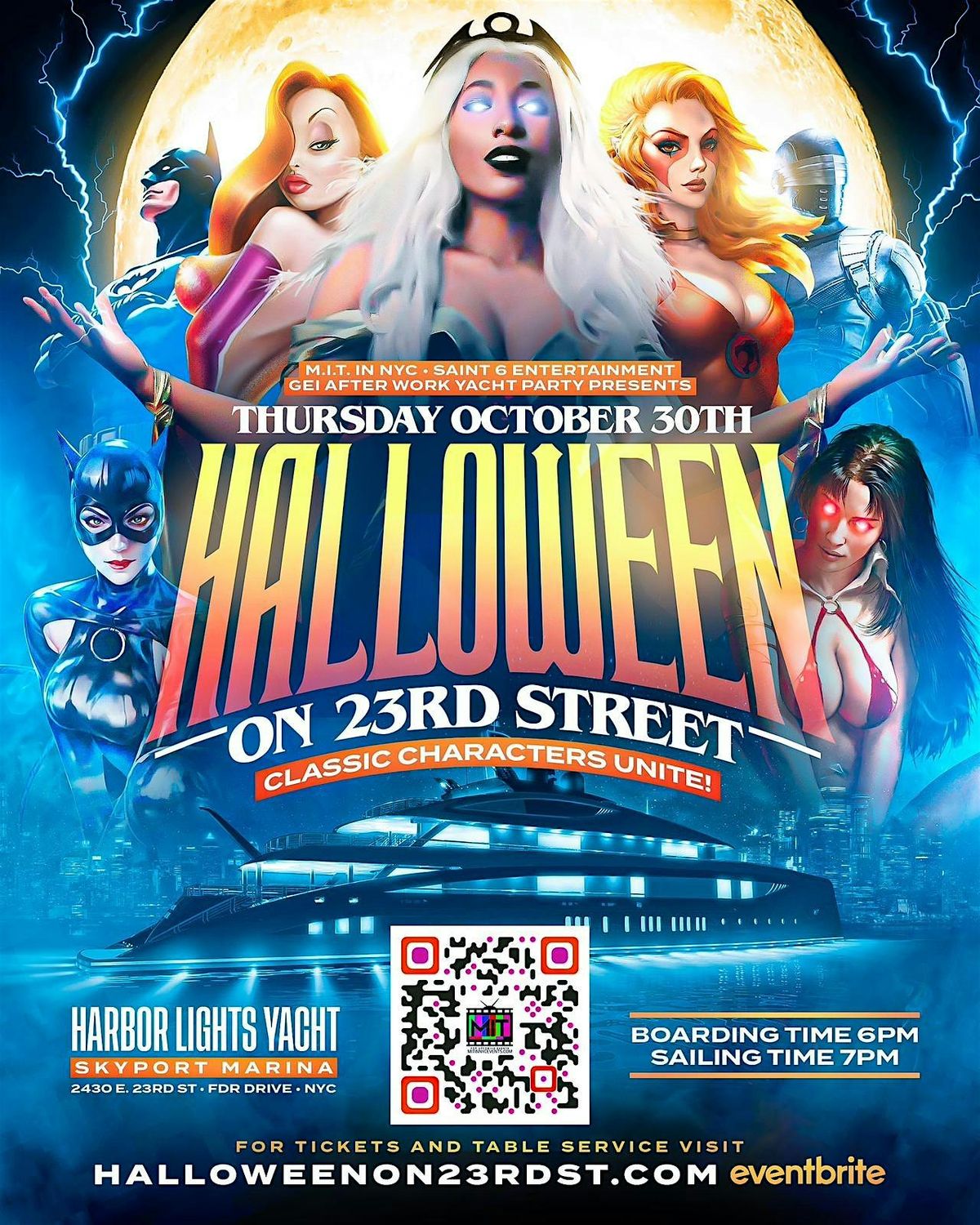 THE SPOOKY & SEXY "PRE-HALLOWEEN" HOLIDAY AFTERWORK YACHT BASH IN NYC***