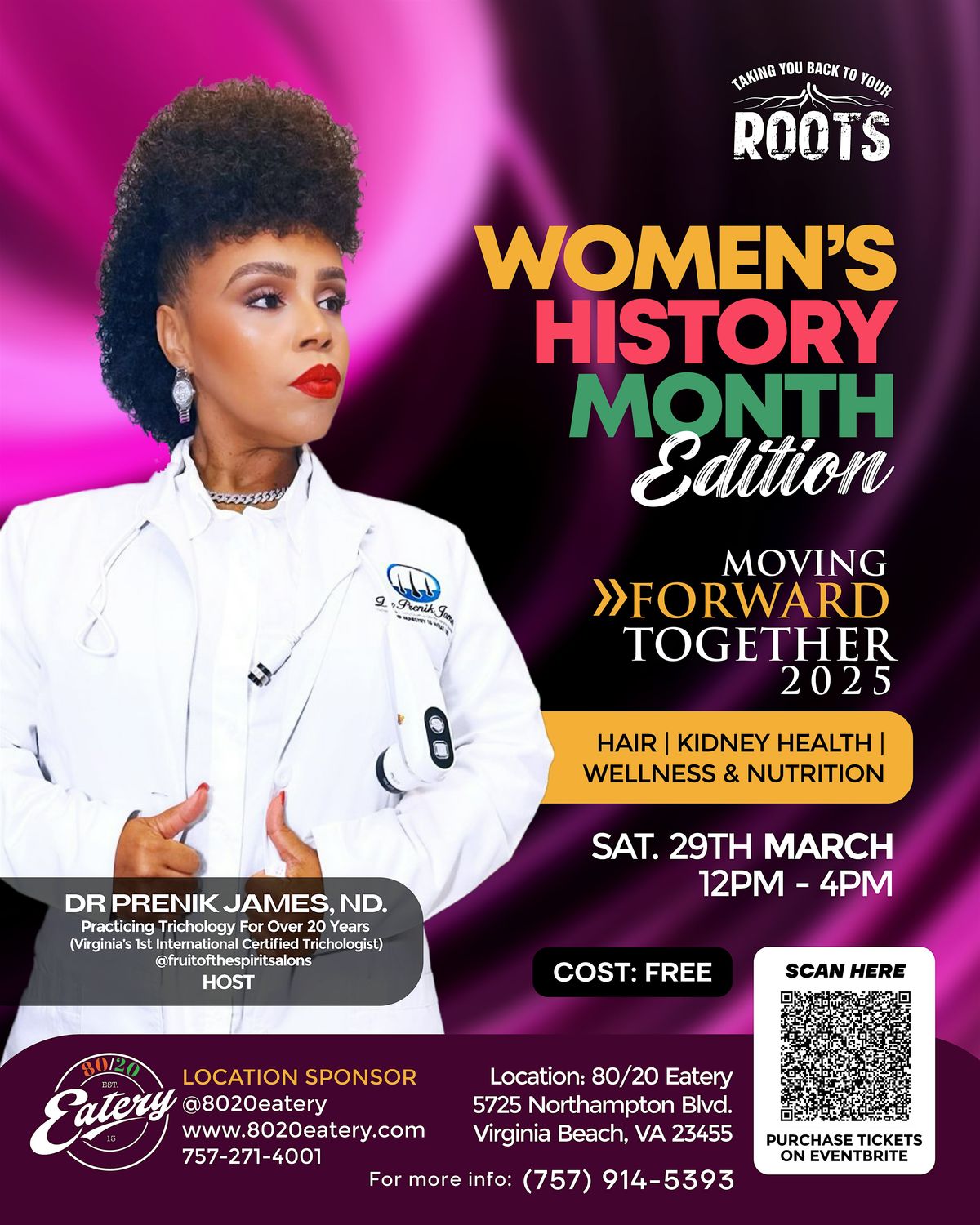 WOMEN HISTORY-MONTH,HAIR, KIDNEY HEALTH,WELLNESS & NUTRITION